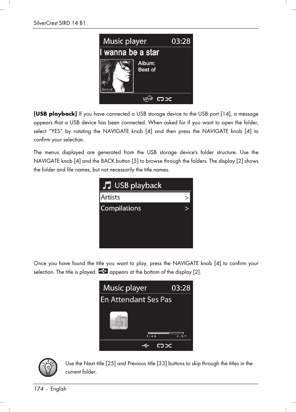 Silvercrest SIRD 14 B1 User Manual | Page 176 / 194