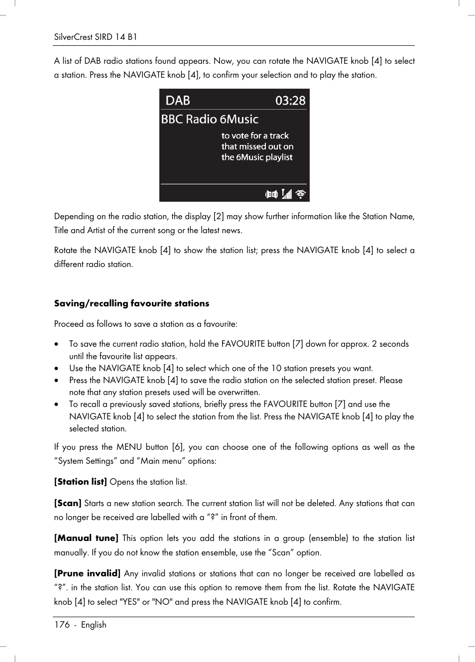 Silvercrest SIRD 14 B1 User Manual | Page 178 / 194