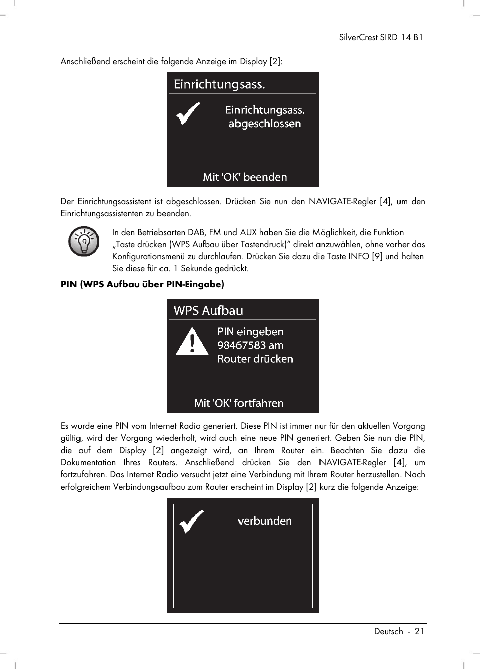 Silvercrest SIRD 14 B1 User Manual | Page 23 / 194