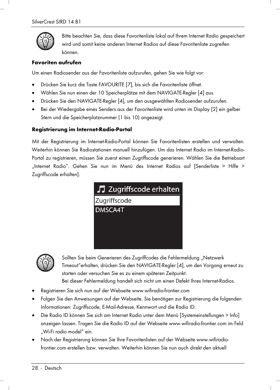 Silvercrest SIRD 14 B1 User Manual | Page 30 / 194