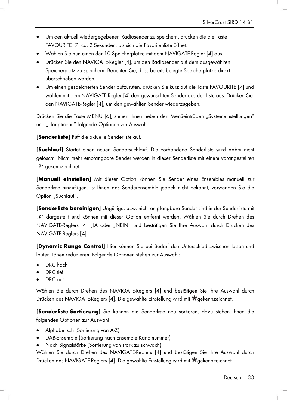 Silvercrest SIRD 14 B1 User Manual | Page 35 / 194