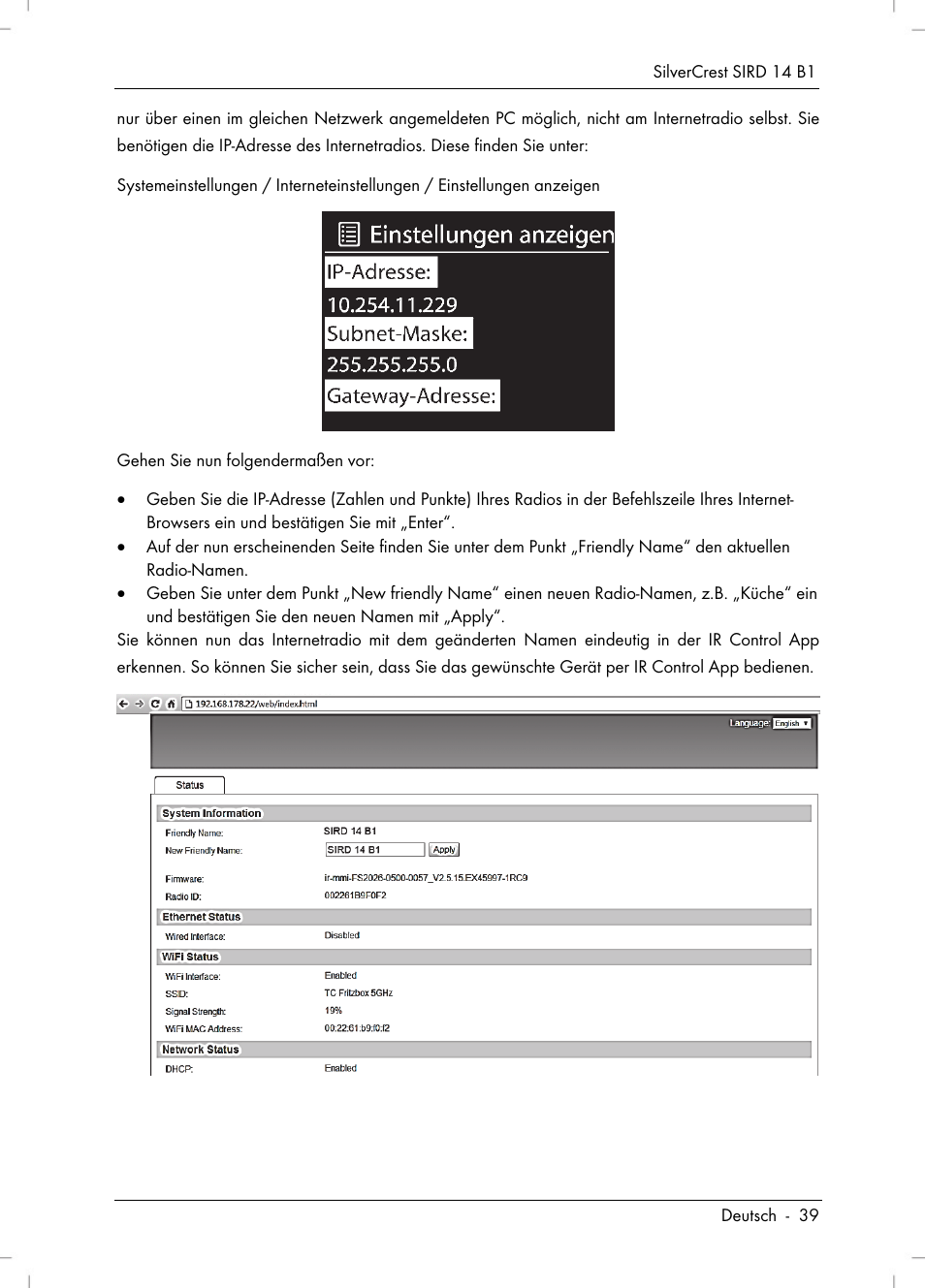 Silvercrest SIRD 14 B1 User Manual | Page 41 / 194