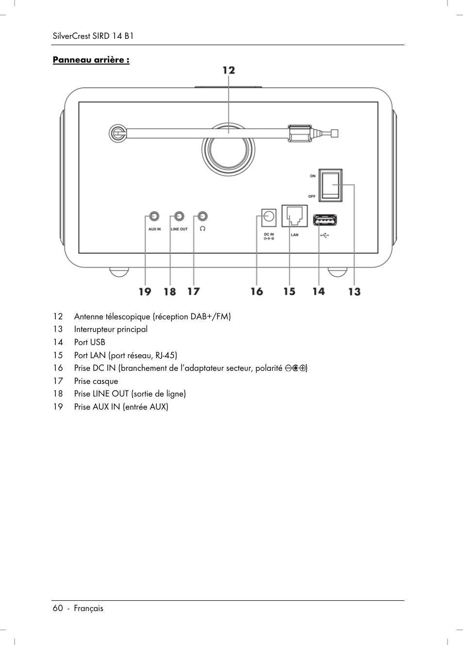 Silvercrest SIRD 14 B1 User Manual | Page 62 / 194