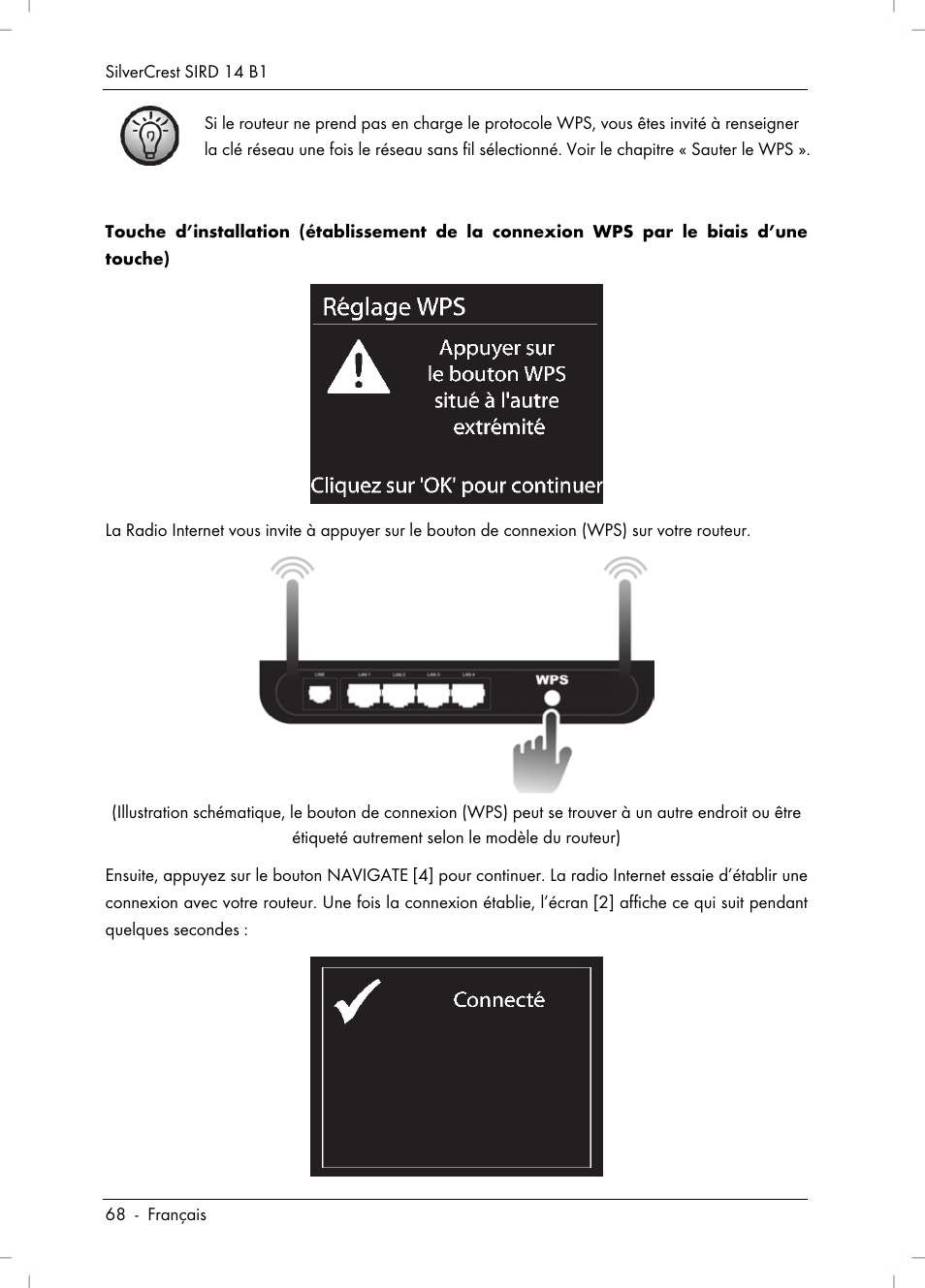Silvercrest SIRD 14 B1 User Manual | Page 70 / 194