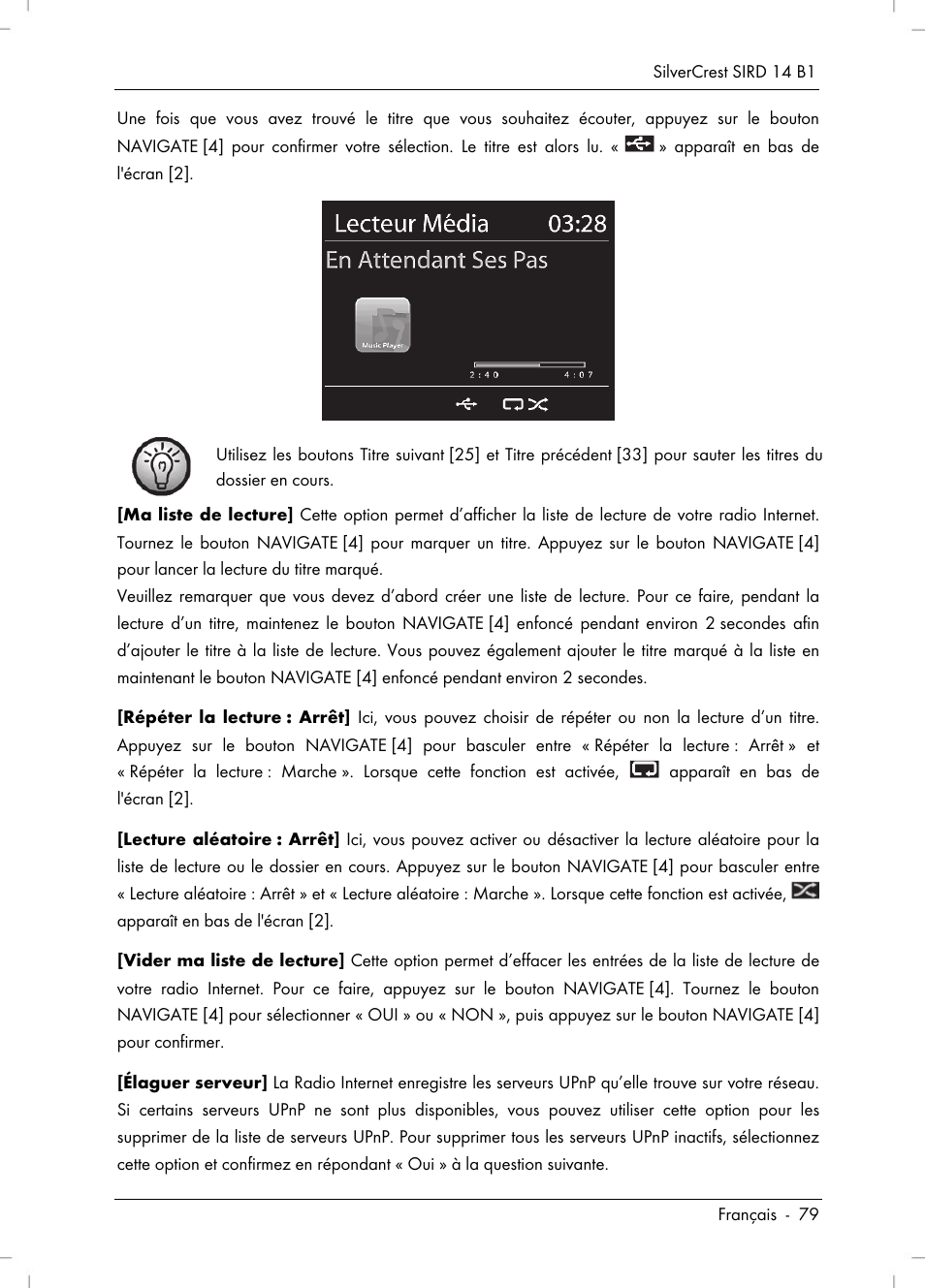 Silvercrest SIRD 14 B1 User Manual | Page 81 / 194