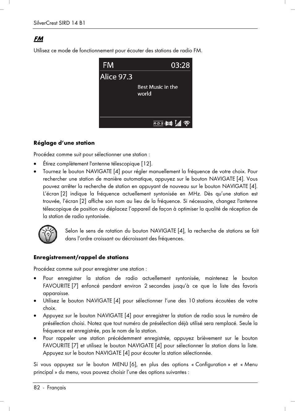 Silvercrest SIRD 14 B1 User Manual | Page 84 / 194