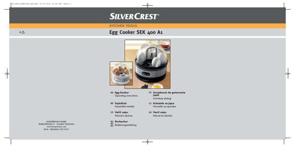 Silvercrest SEK 400 A1 User Manual | 31 pages