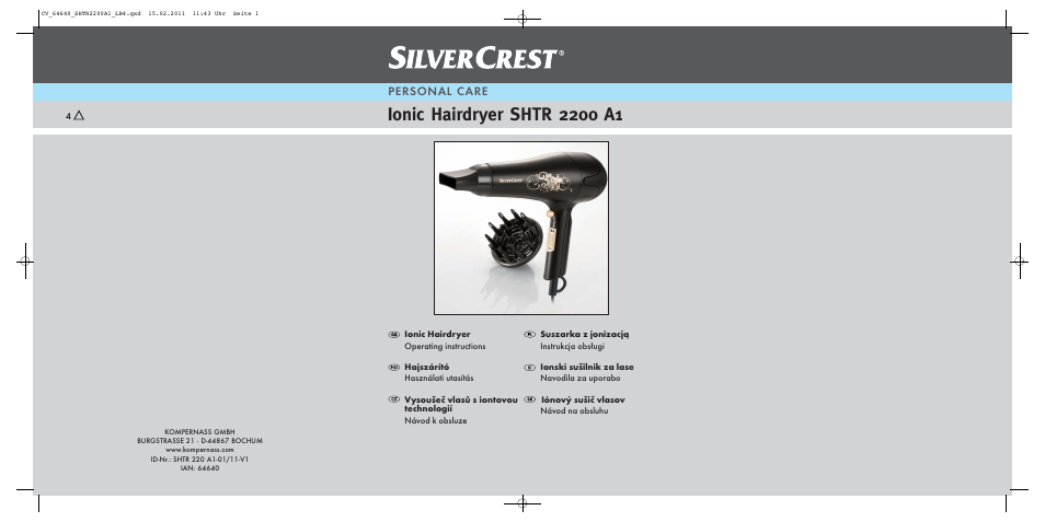 Silvercrest SHTR 2200 A1 User Manual | 38 pages