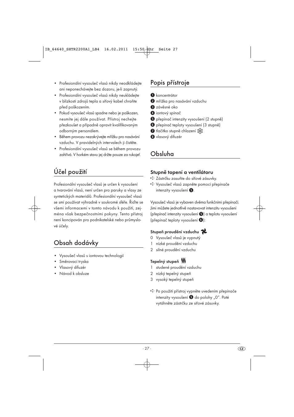 Silvercrest SHTR 2200 A1 User Manual | Page 29 / 38