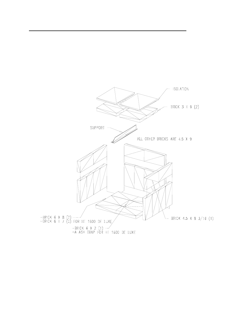 Bricks and insulation installation (siberian-1600) | Drolet SIBERIAN 1200 User Manual | Page 7 / 28