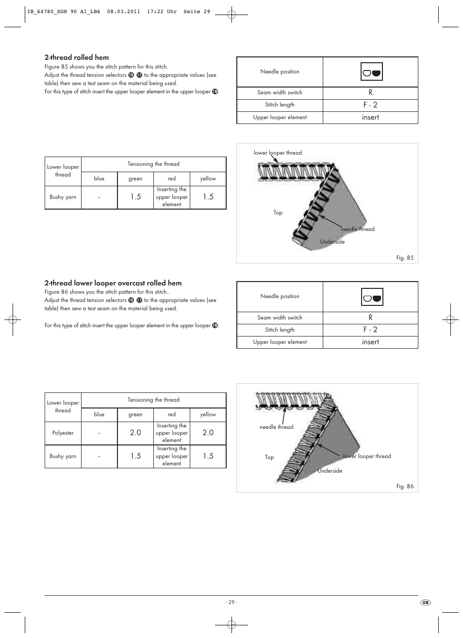 F - 2, Insert | Silvercrest SON 90 A1 User Manual | Page 31 / 38