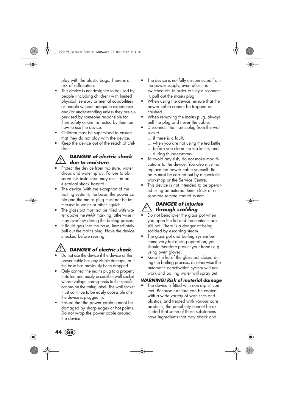 Silvercrest STK 600 A1 User Manual | Page 46 / 54