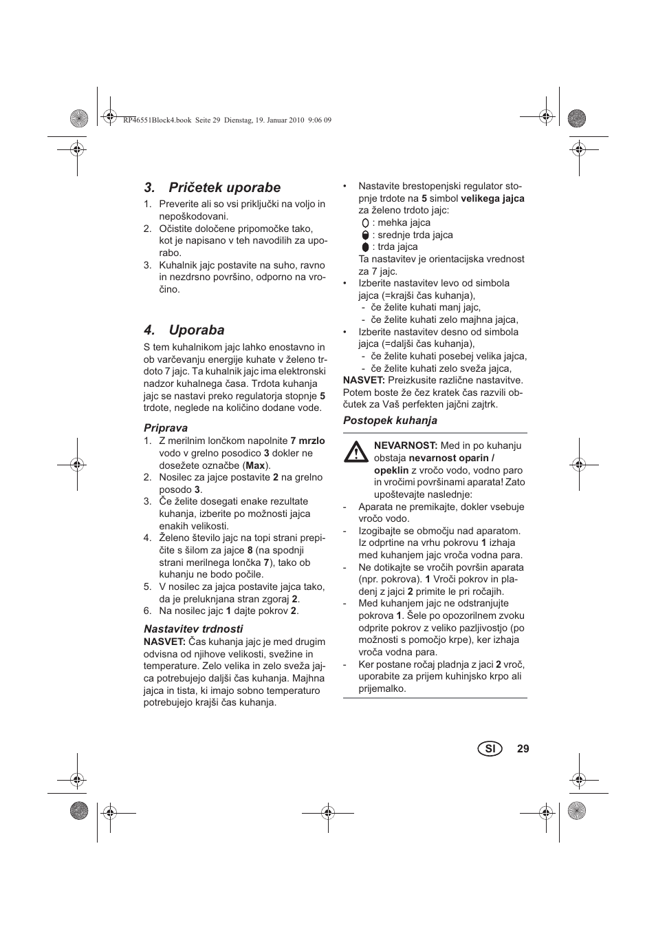 Prietek uporabe, Uporaba | Silvercrest H-3278 User Manual | Page 31 / 70