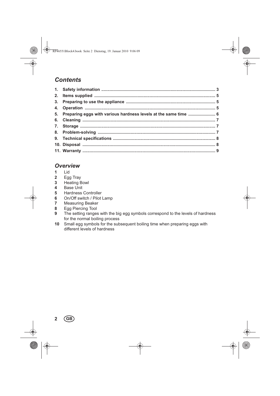 Silvercrest H-3278 User Manual | Page 4 / 70