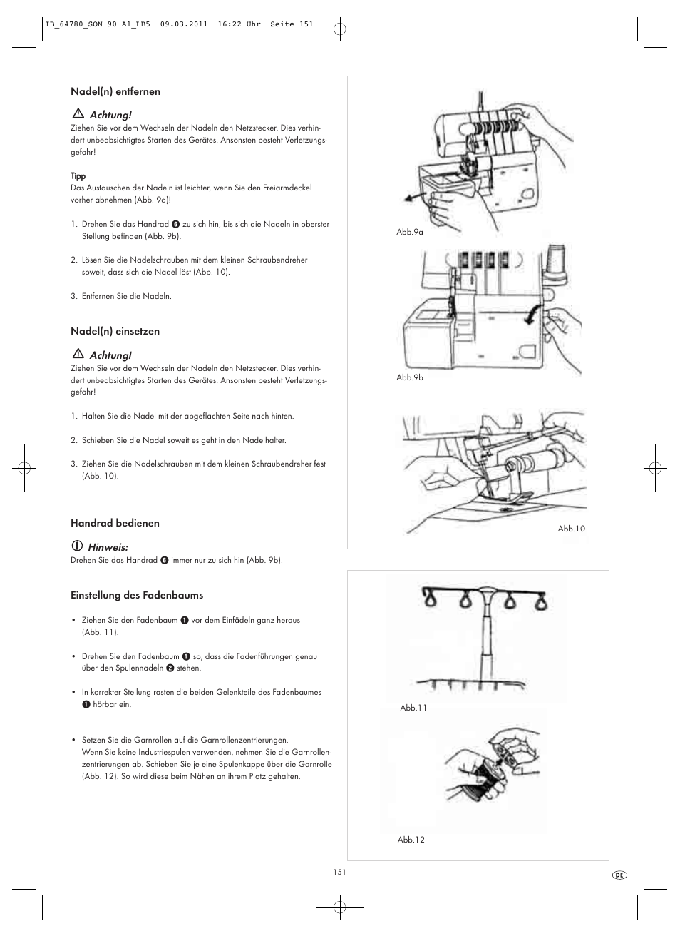 Achtung, Hinweis | Silvercrest SON 90 A1 User Manual | Page 153 / 182