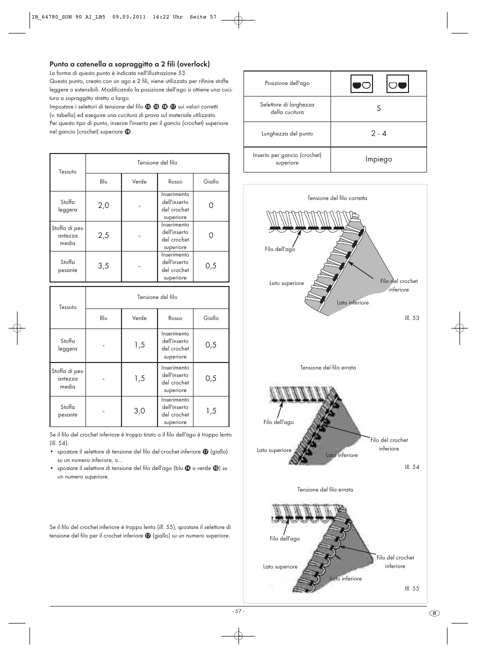 Impiego | Silvercrest SON 90 A1 User Manual | Page 59 / 182