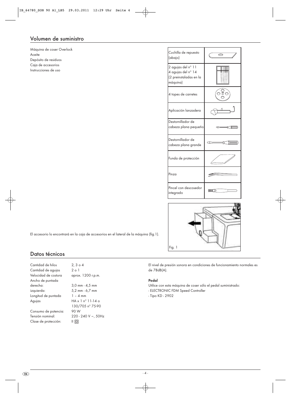 Volumen de suministro, Datos técnicos | Silvercrest SON 90 A1 User Manual | Page 6 / 182