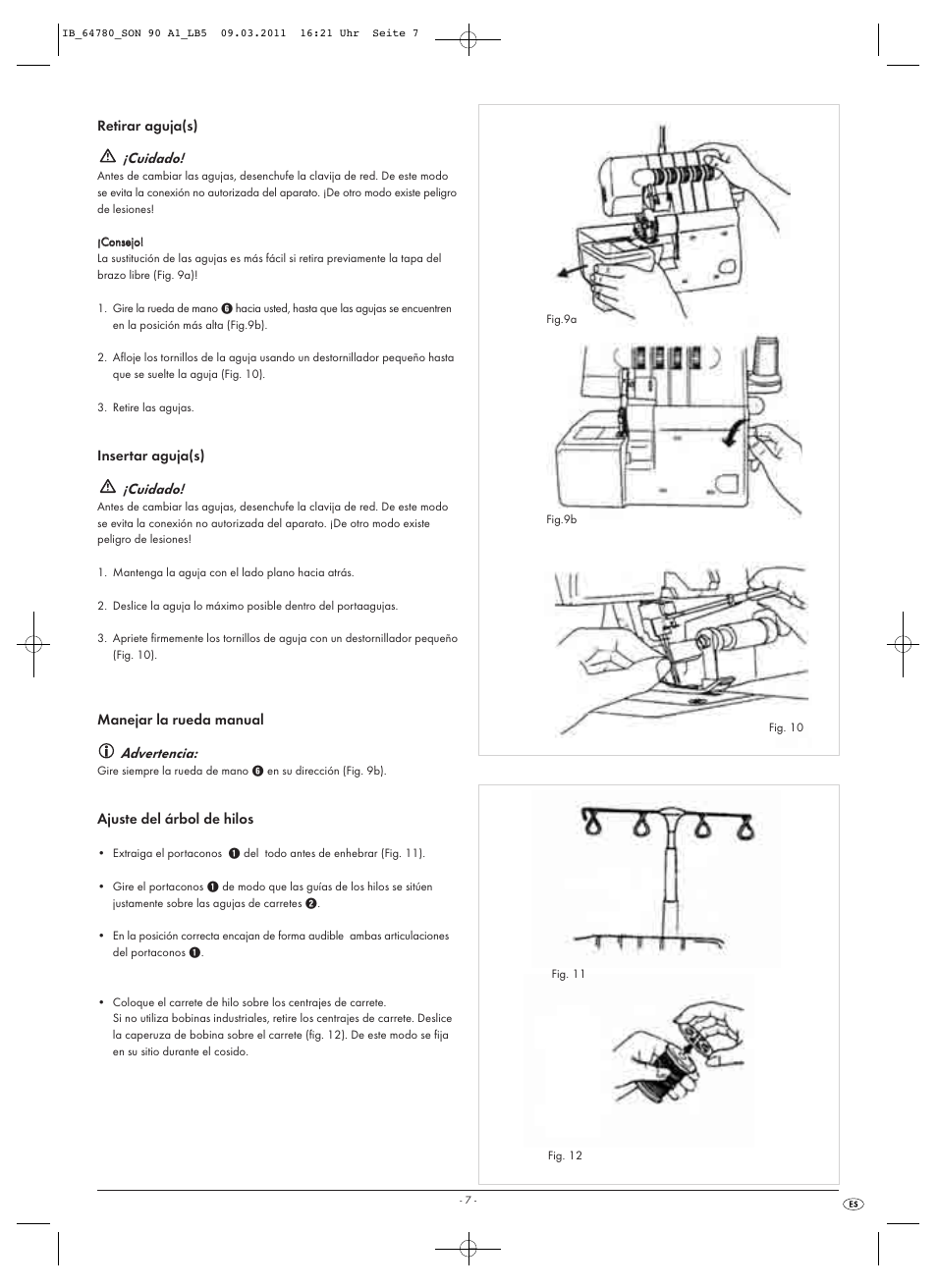 Cuidado, Advertencia | Silvercrest SON 90 A1 User Manual | Page 9 / 182