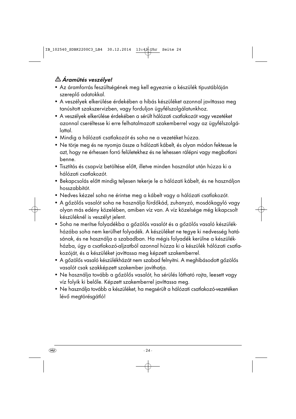 Silvercrest SDBK 2200 C3 User Manual | Page 27 / 73