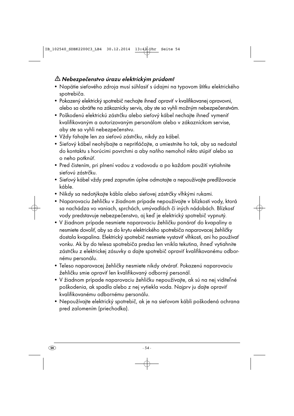 Silvercrest SDBK 2200 C3 User Manual | Page 57 / 73