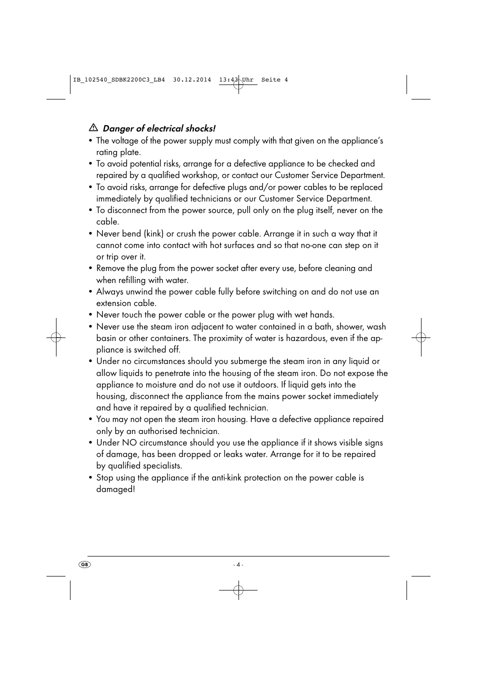 Silvercrest SDBK 2200 C3 User Manual | Page 7 / 73