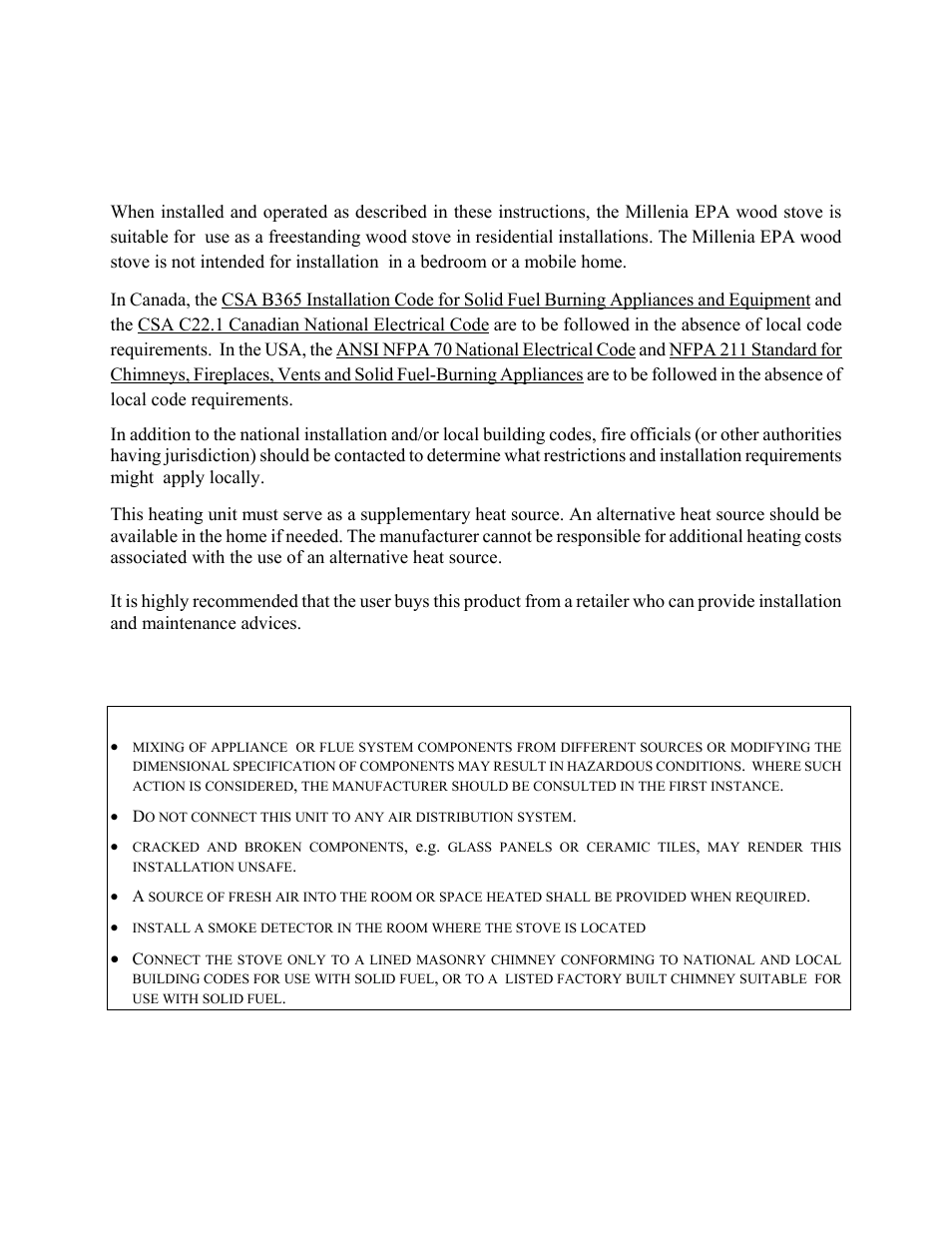 1 general installation | Drolet 45283 User Manual | Page 5 / 45