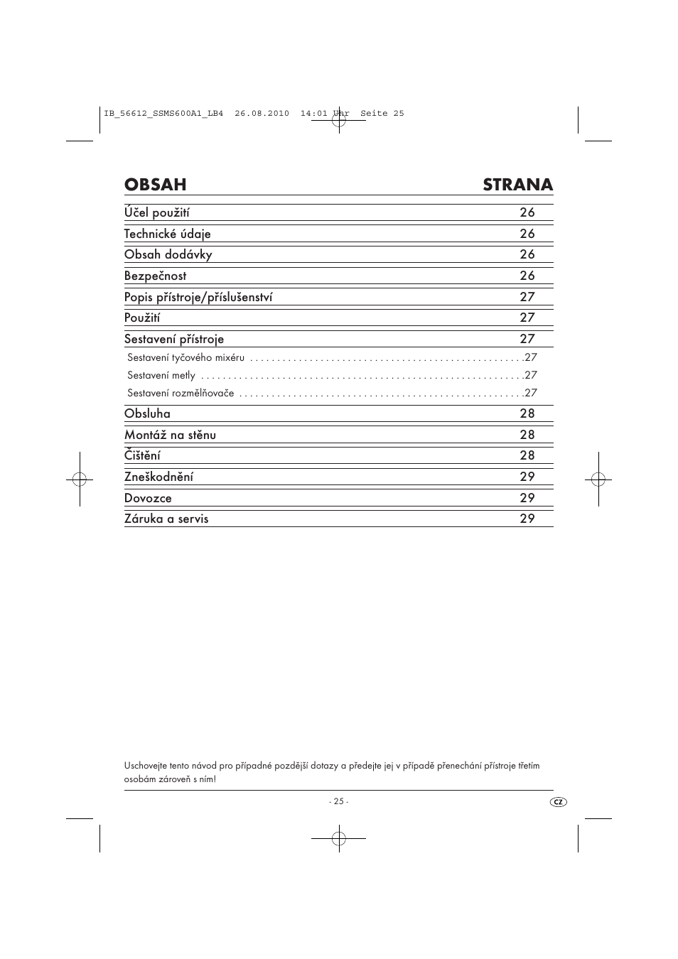 Silvercrest SSMS 600 A1 User Manual | Page 27 / 37