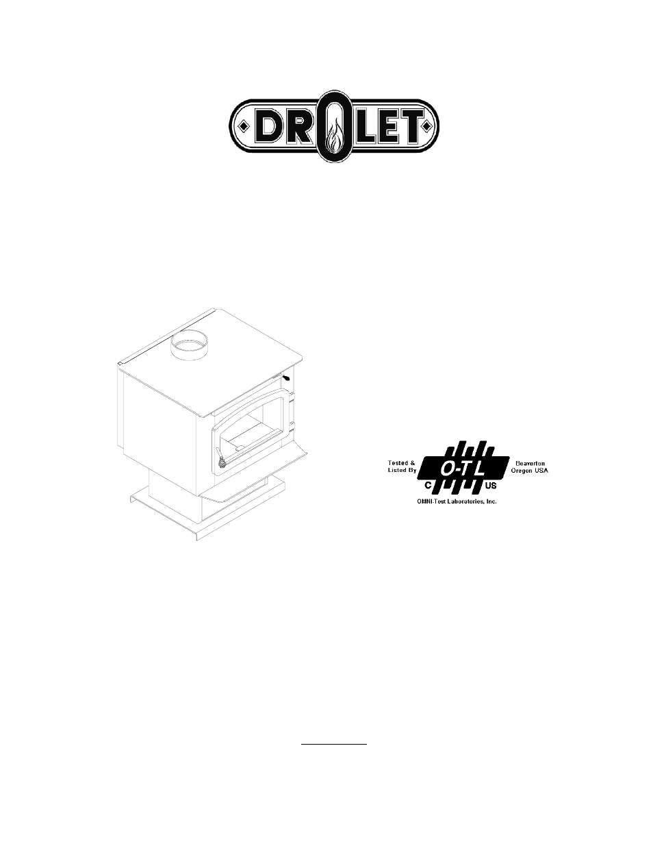 Drolet UL 1482 User Manual | 36 pages