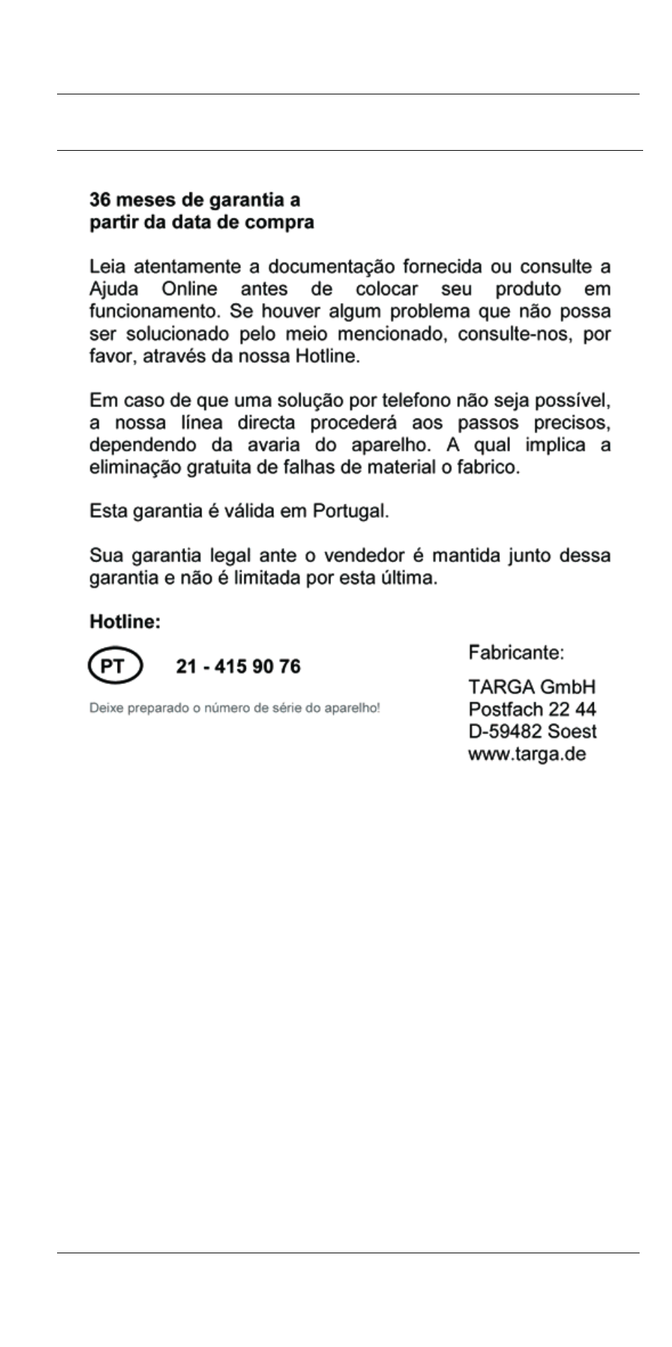Informações sobre a garantia | Silvercrest SLB 1.2 A1 User Manual | Page 26 / 44