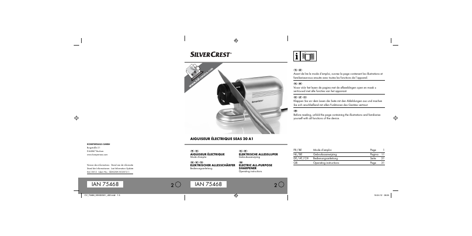 Silvercrest SEAS 20 A1 User Manual | 42 pages