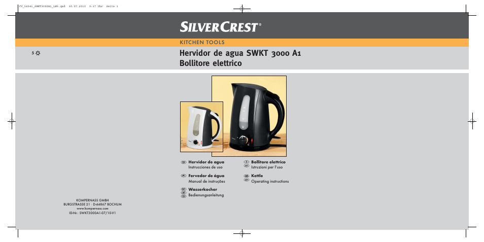 Silvercrest SWKT 3000 A1 User Manual | 32 pages