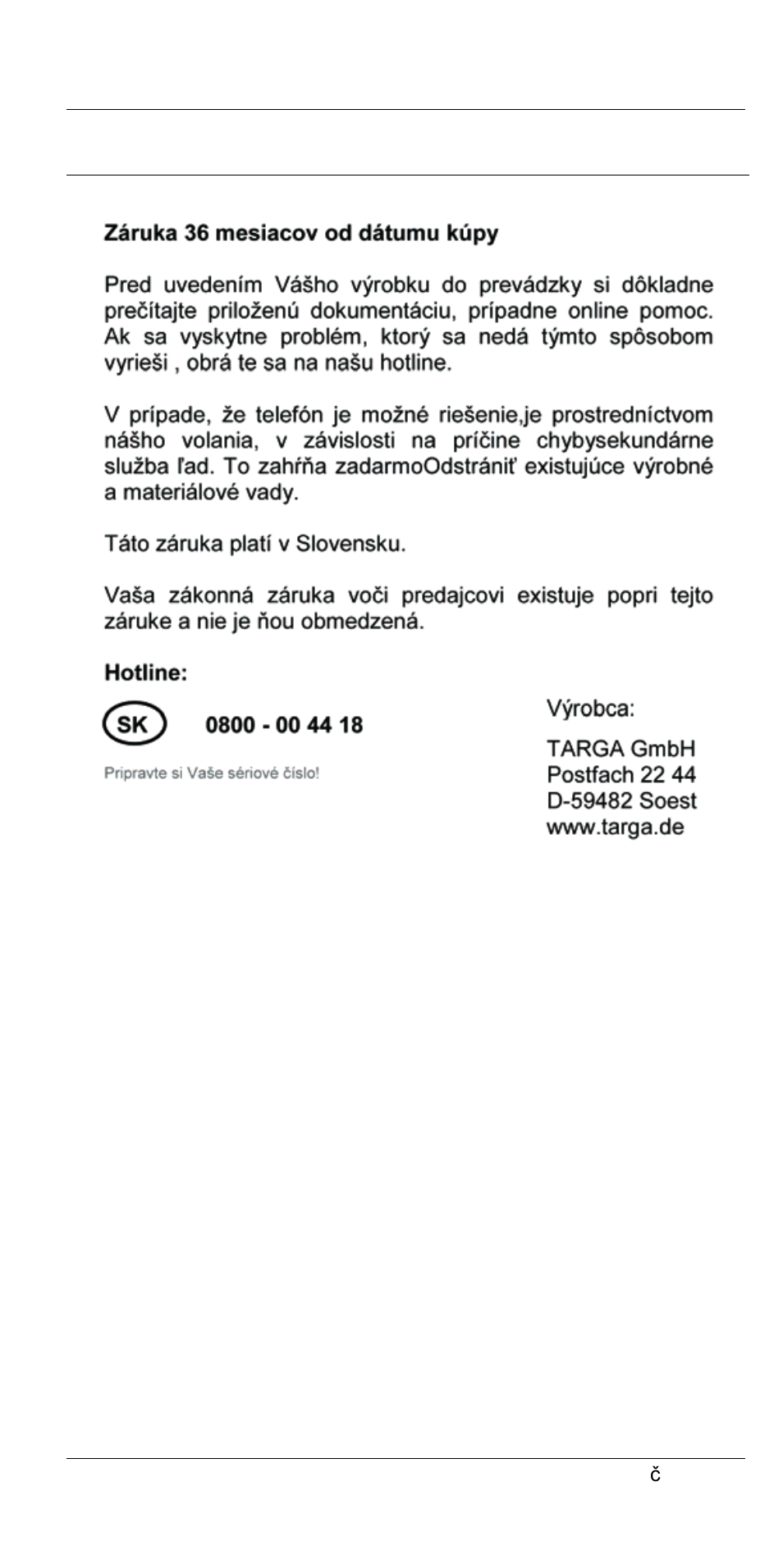 Upozornenia o záruke | Silvercrest SLB 1.2 A1 User Manual | Page 50 / 60