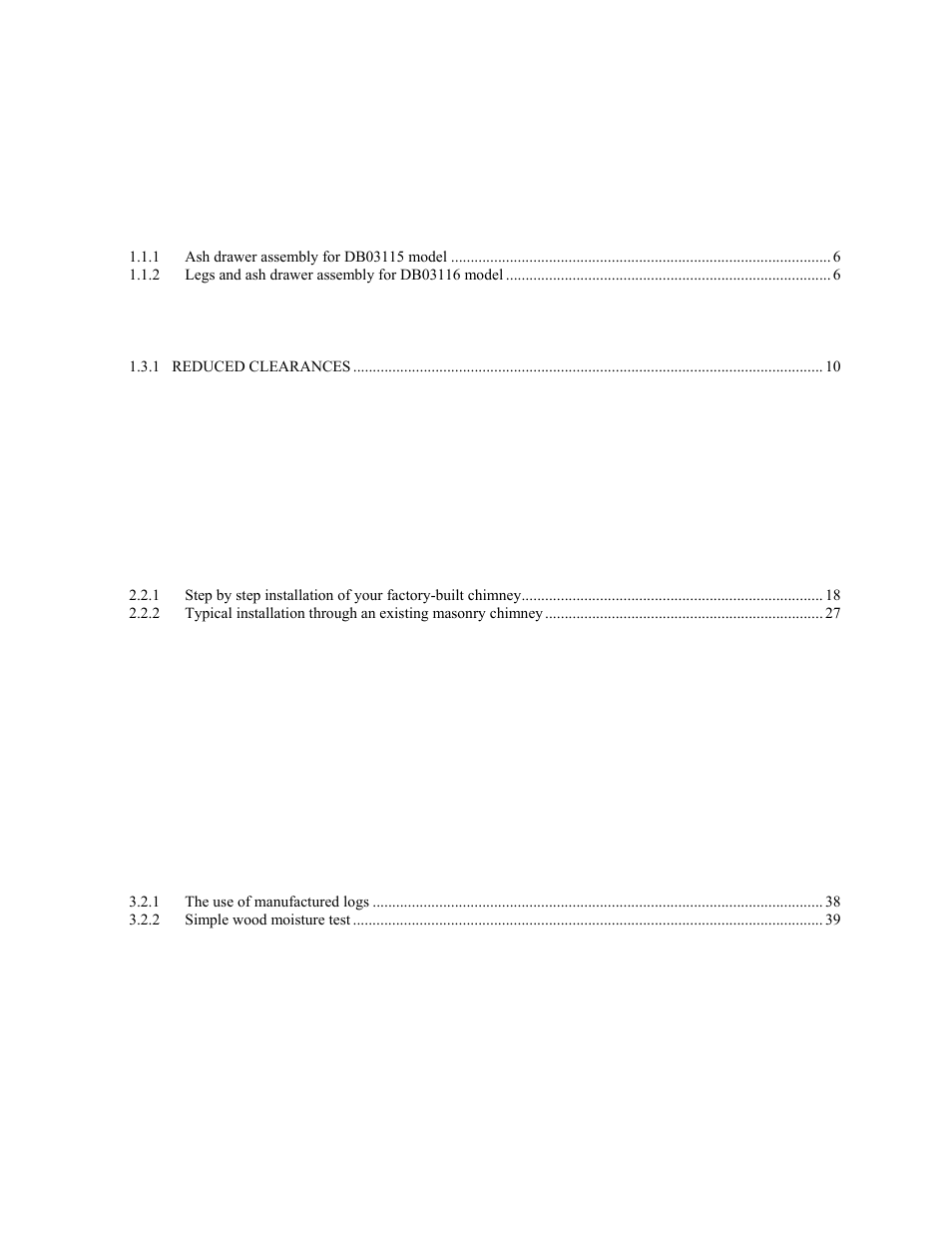 Drolet ESCAPE 1800 DB03115 User Manual | Page 3 / 48