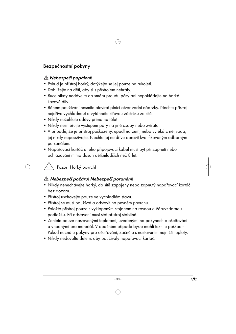 Bezpečnostní pokyny | Silvercrest SDRB 1000 B1 User Manual | Page 36 / 64