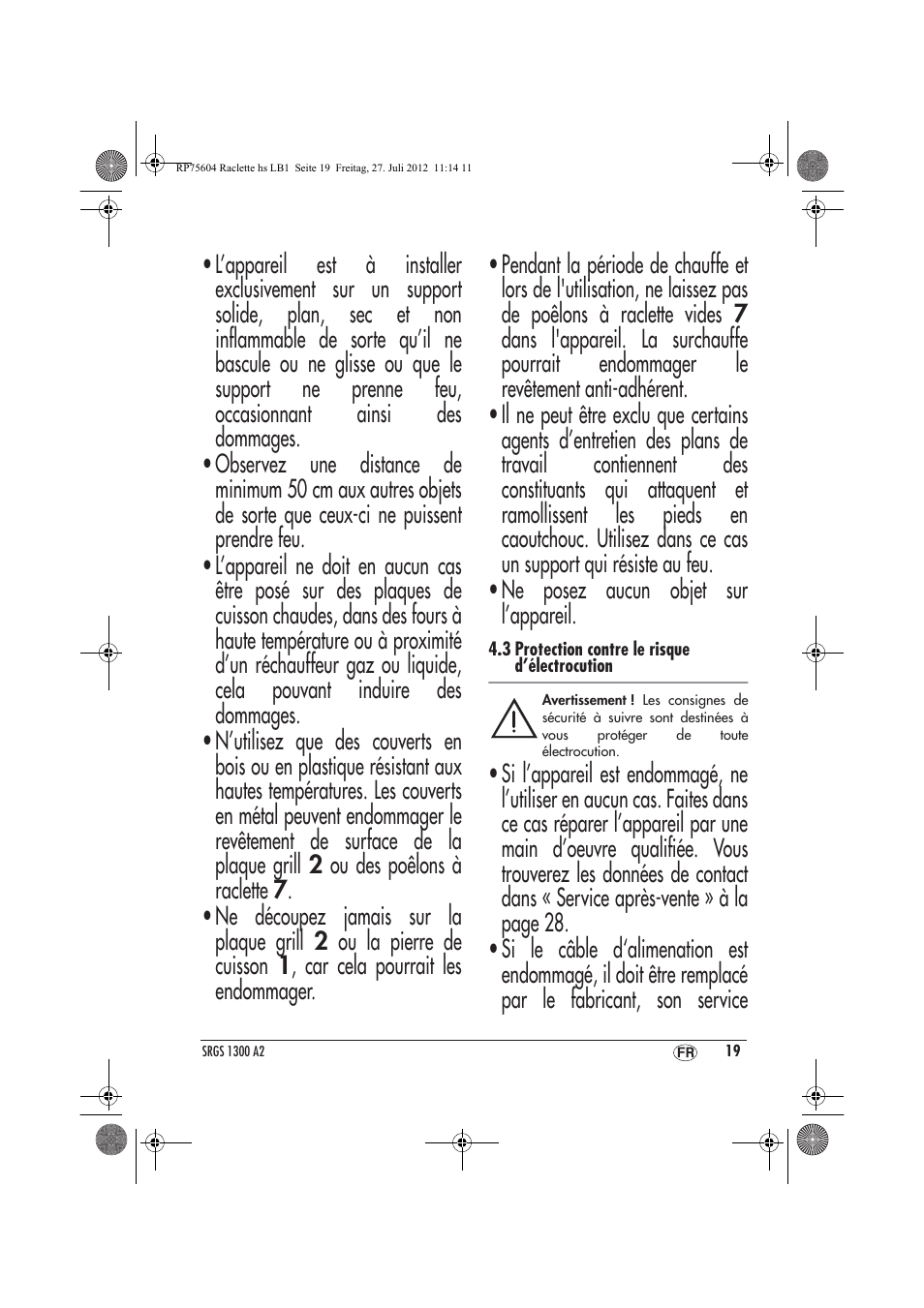 Silvercrest SRGS 1300 A2 User Manual | Page 21 / 70