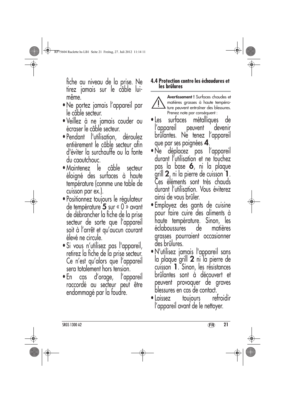Silvercrest SRGS 1300 A2 User Manual | Page 23 / 70