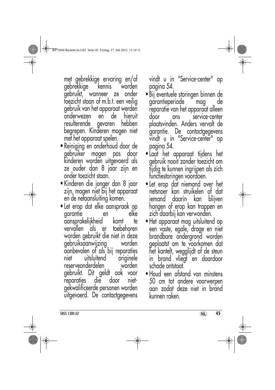 Silvercrest SRGS 1300 A2 User Manual | Page 47 / 70