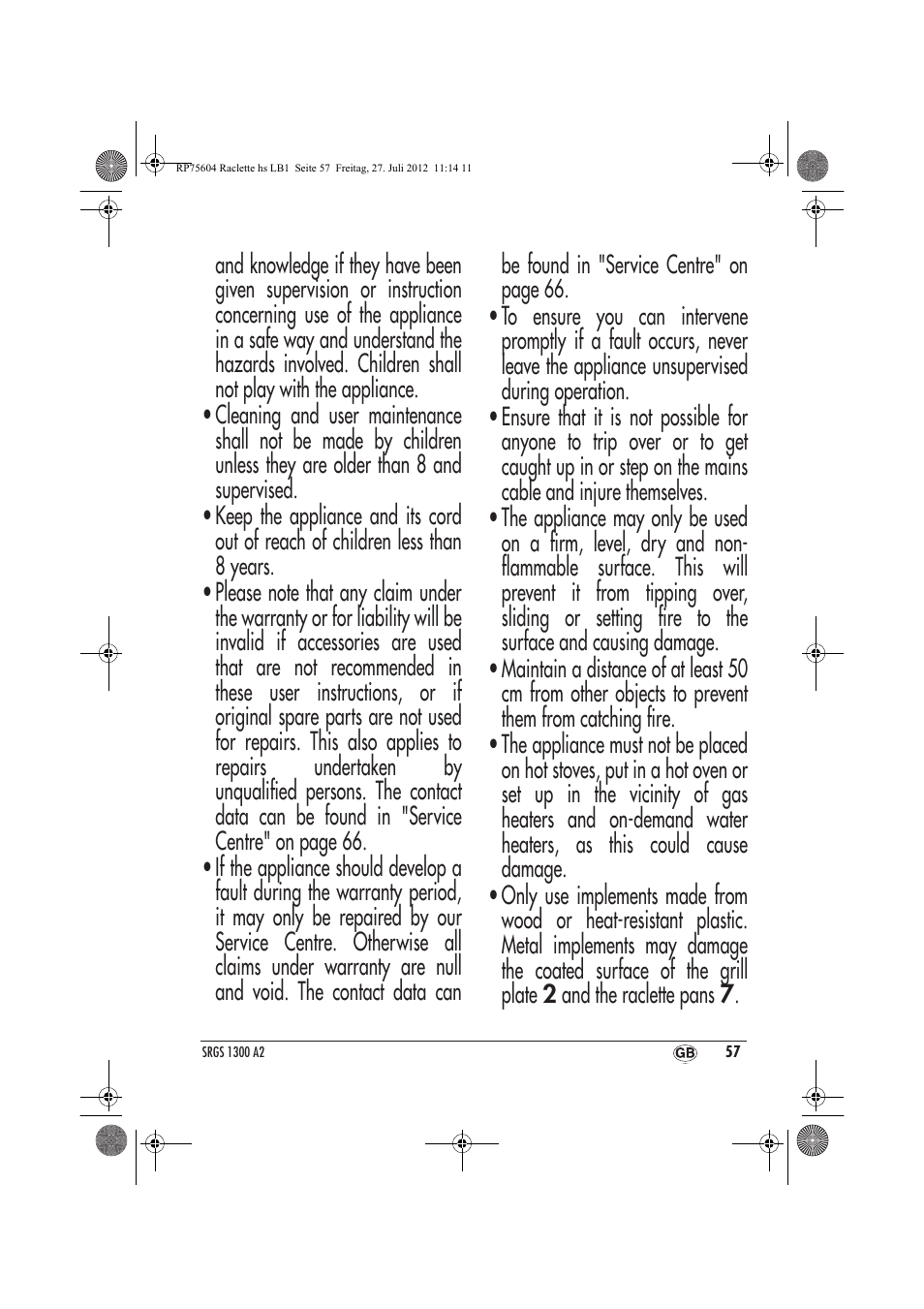 Silvercrest SRGS 1300 A2 User Manual | Page 59 / 70