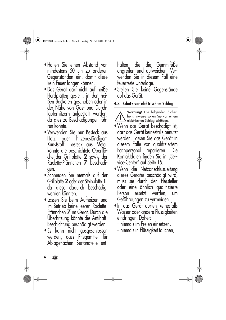 Silvercrest SRGS 1300 A2 User Manual | Page 8 / 70