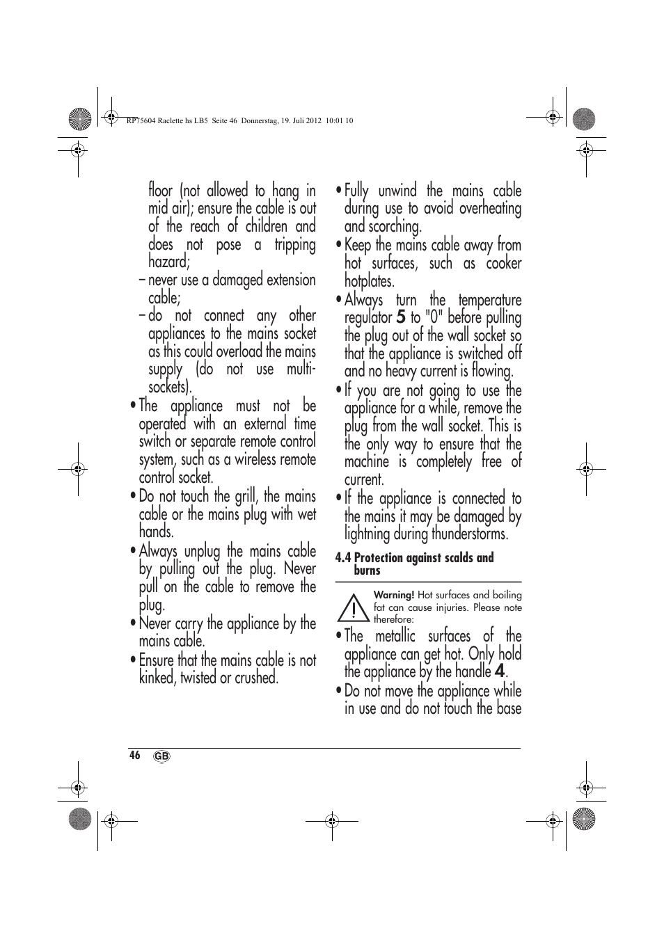 Silvercrest SRGS 1300 A2 User Manual | Page 48 / 70