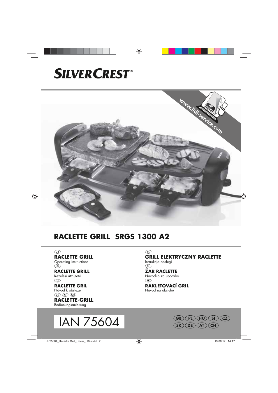 Silvercrest SRGS 1300 A2 User Manual | 94 pages