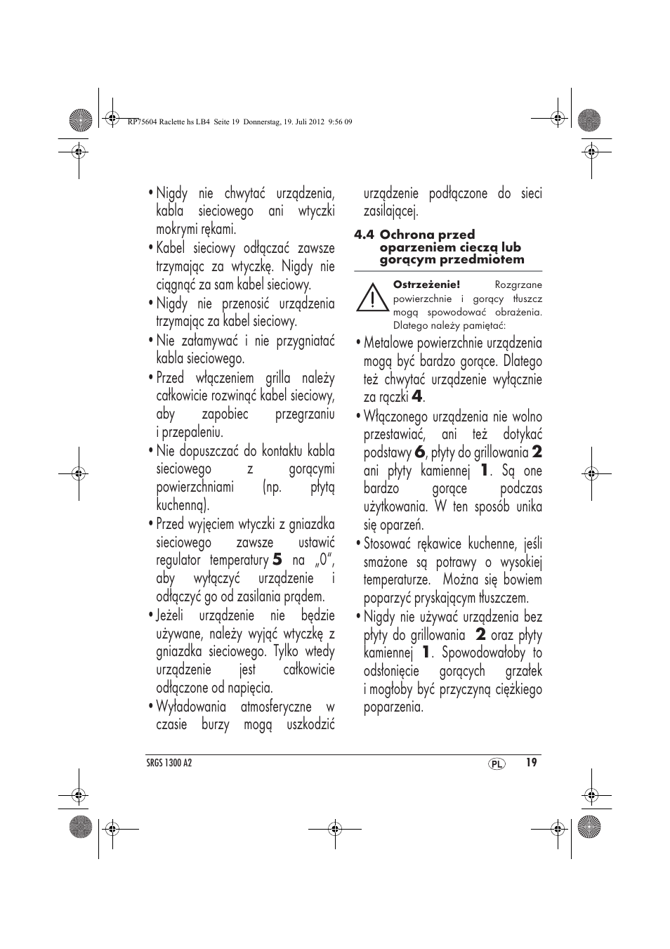 Silvercrest SRGS 1300 A2 User Manual | Page 21 / 94