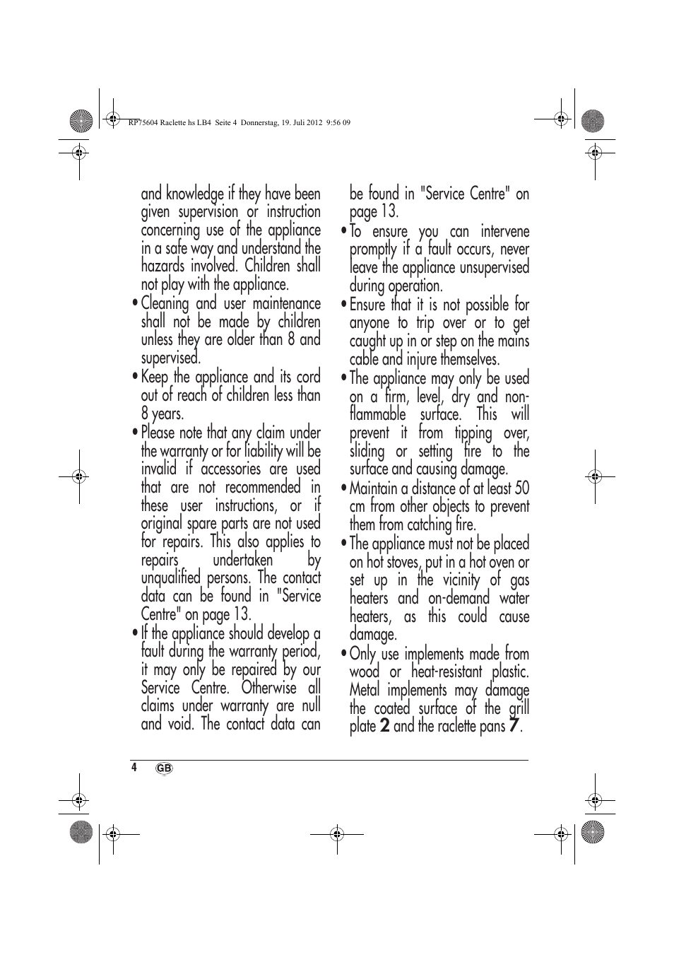 Silvercrest SRGS 1300 A2 User Manual | Page 6 / 94