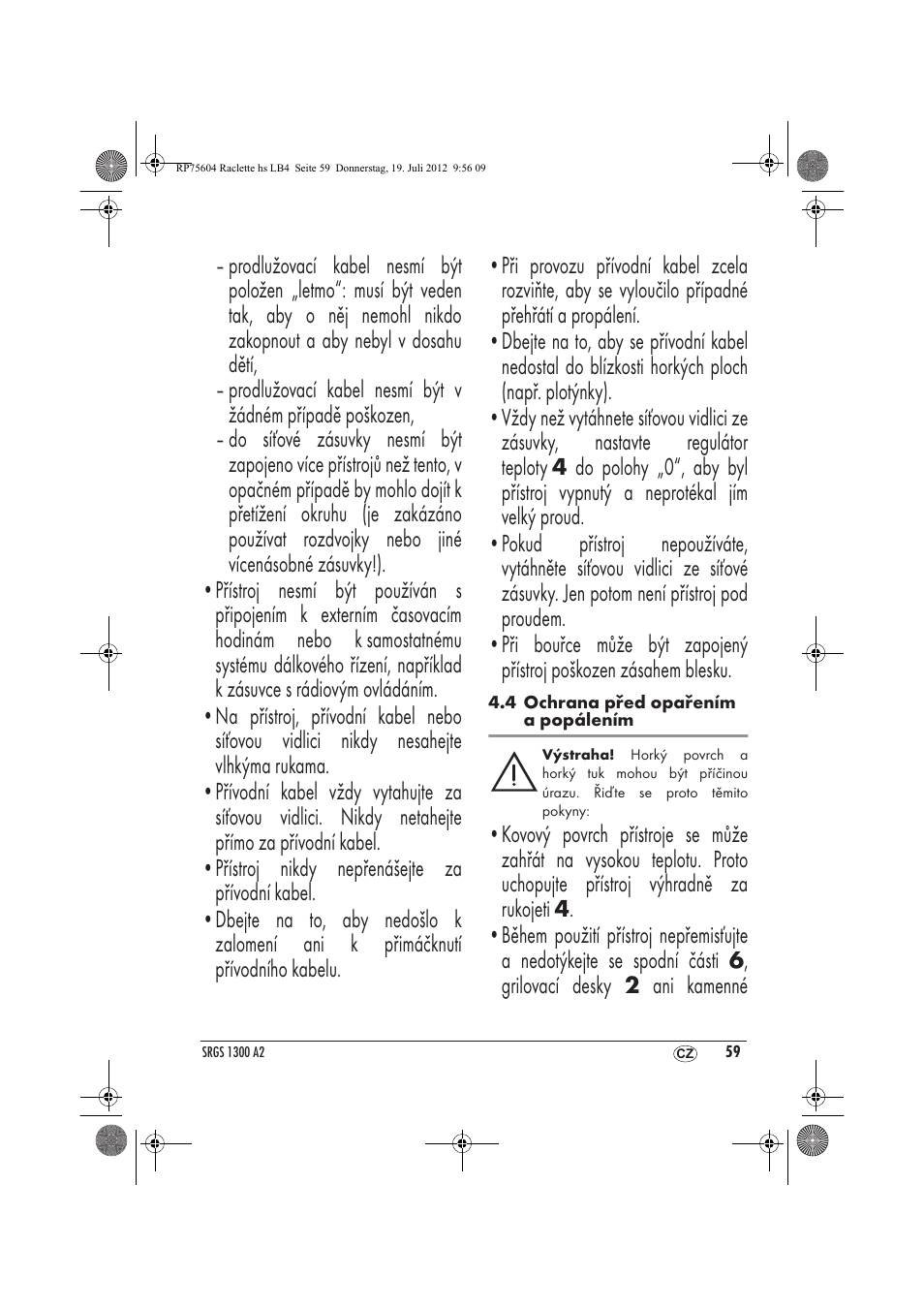 Silvercrest SRGS 1300 A2 User Manual | Page 61 / 94