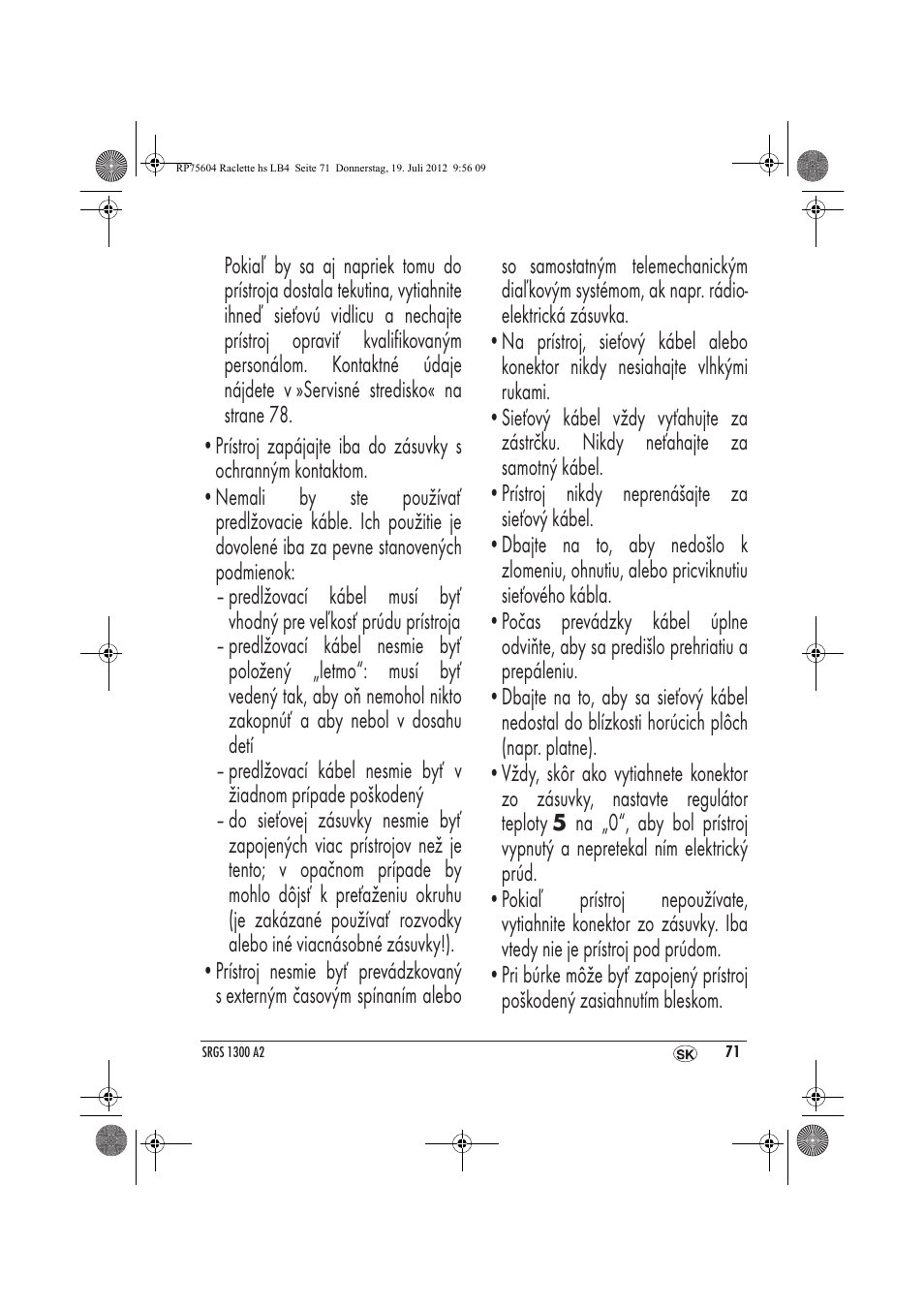 Silvercrest SRGS 1300 A2 User Manual | Page 73 / 94