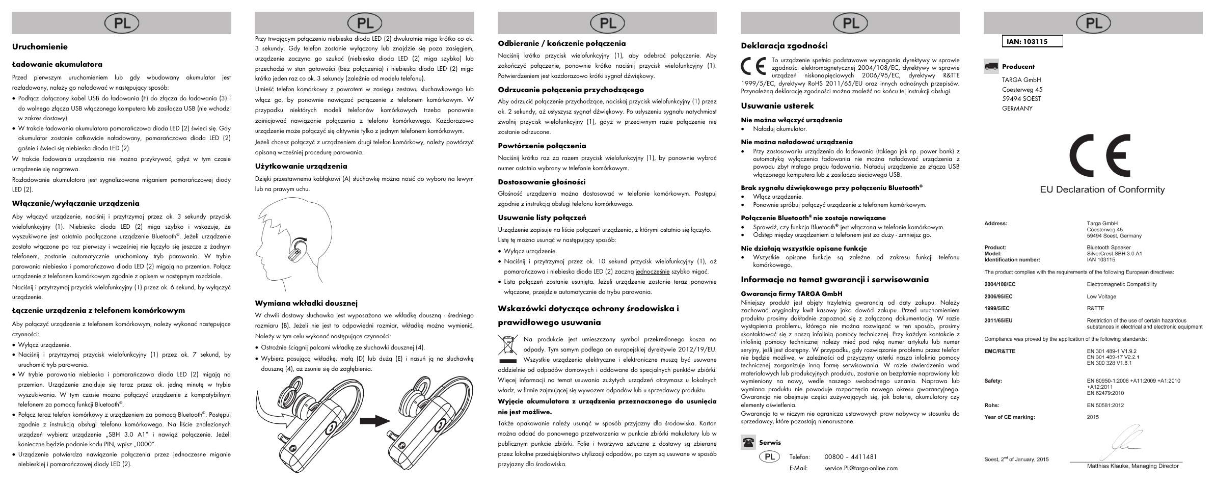 Silvercrest SBH 3.0 A1 User Manual | Page 4 / 8