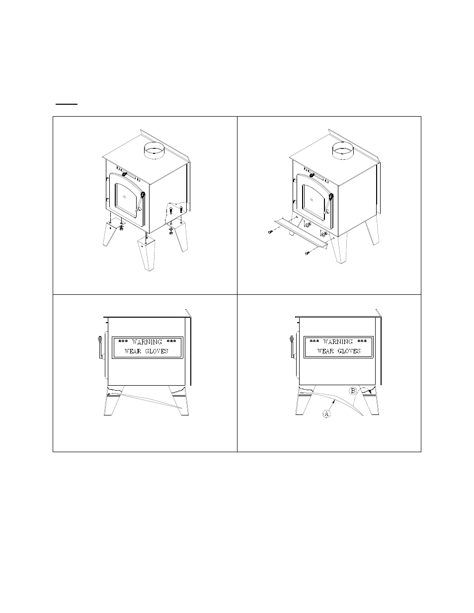 Assembling the stove | Drolet DB05130 User Manual | Page 4 / 30