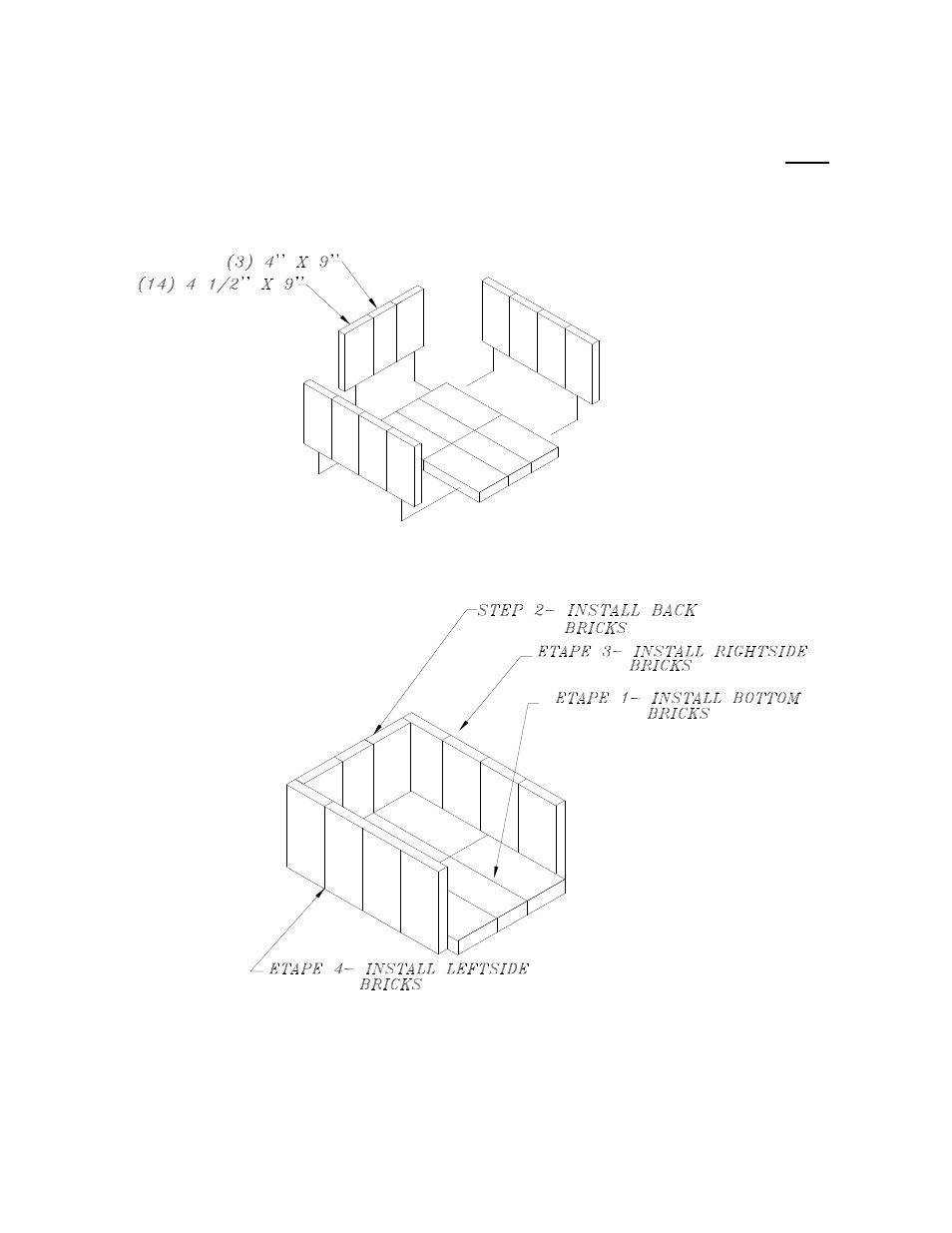 Installing the firebricks | Drolet DB05130 User Manual | Page 5 / 30