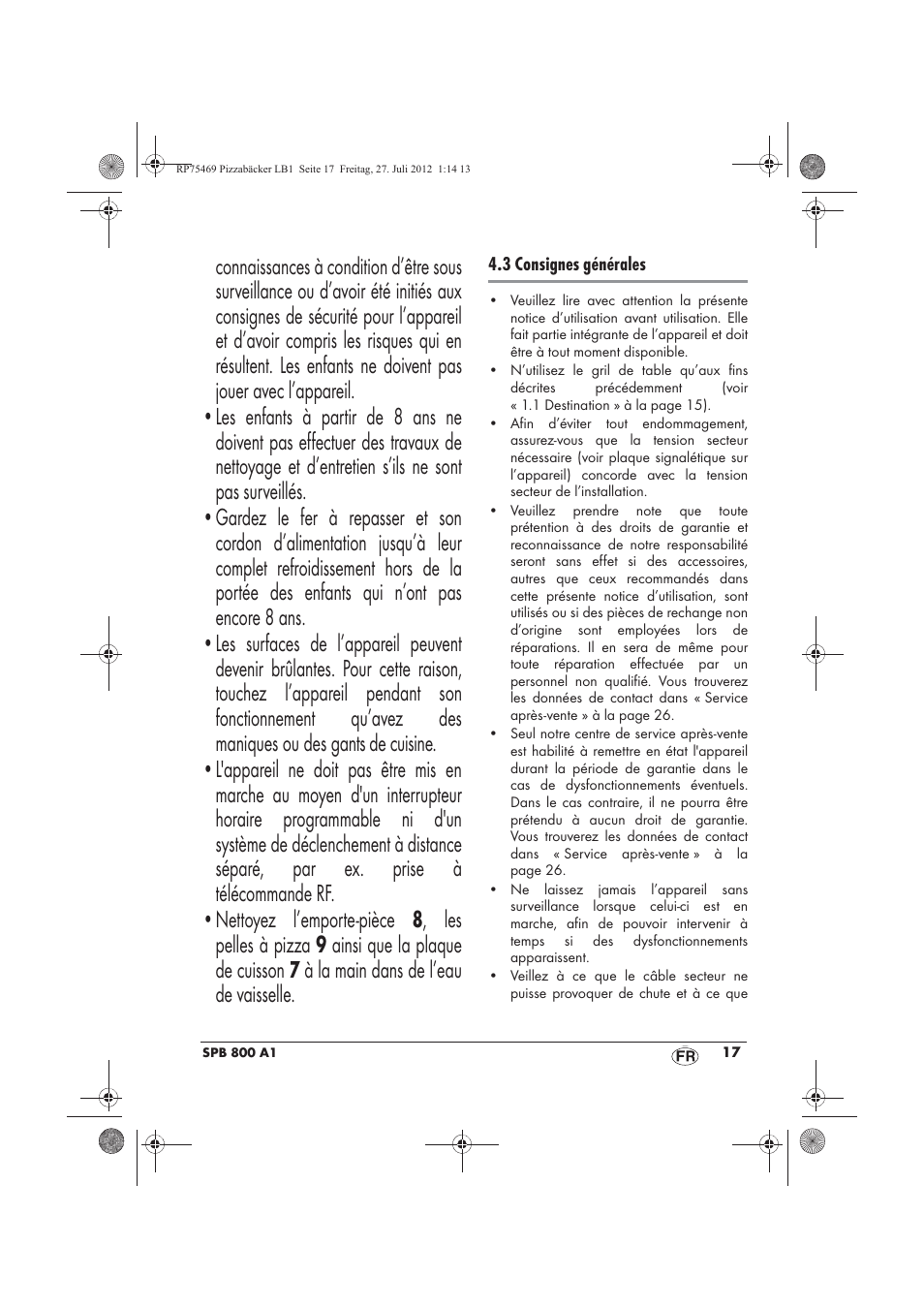 Silvercrest SPB 800 A1 User Manual | Page 19 / 66