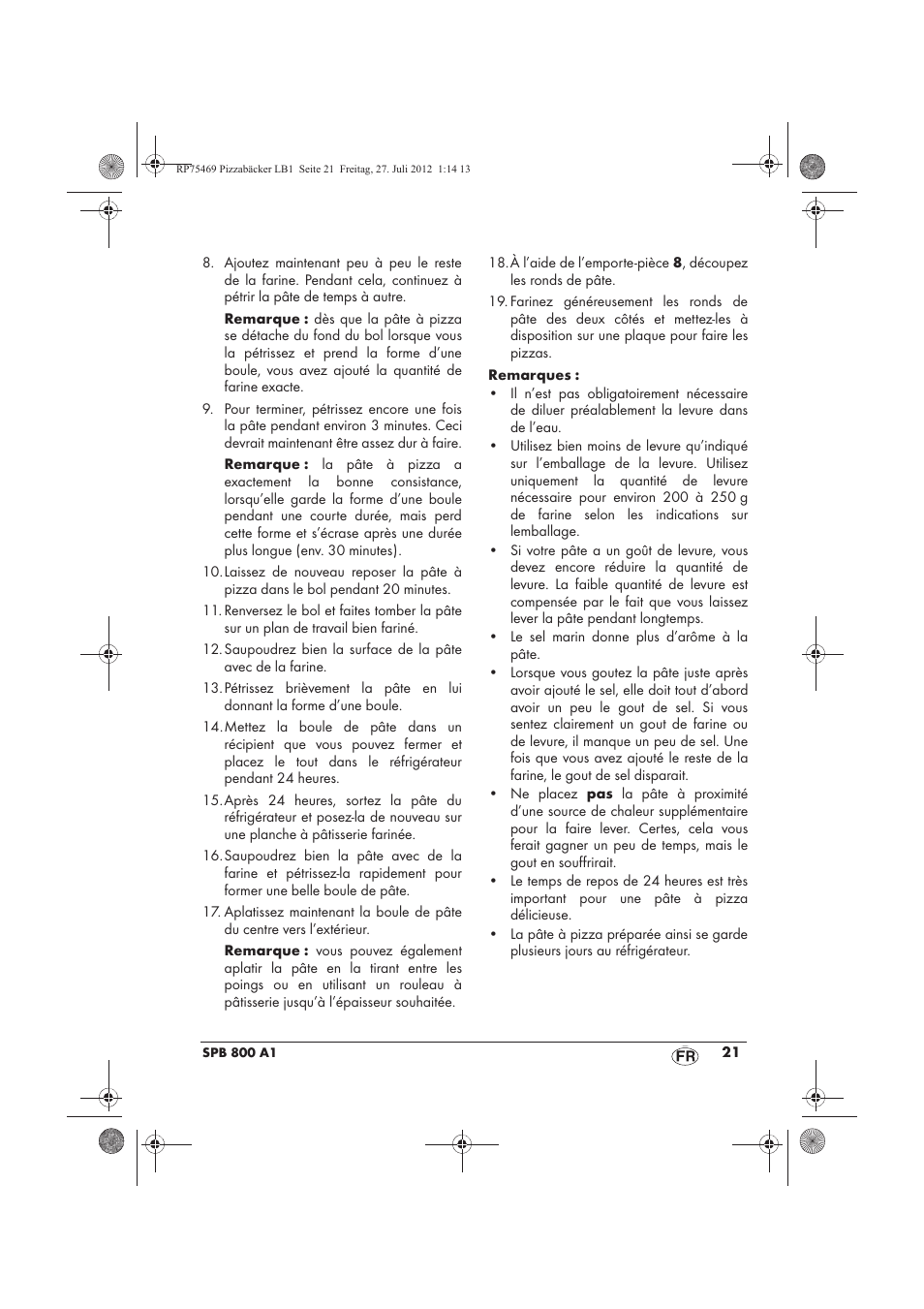 Silvercrest SPB 800 A1 User Manual | Page 23 / 66